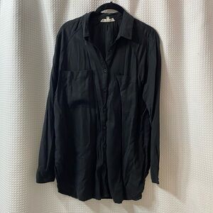 NWOT L&G Fluid Twill Pocket Tunic Shirt